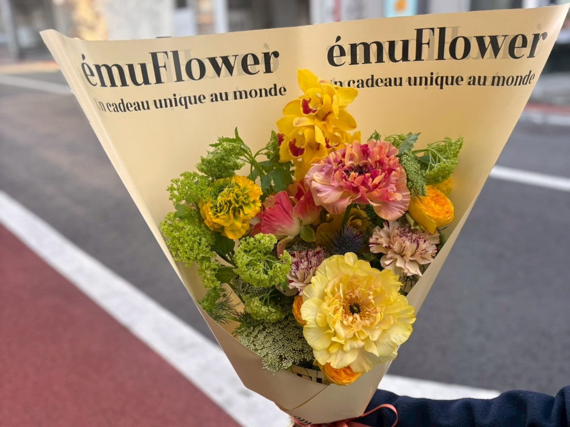 春色の花束がくれる、前向きなあたたかさ。