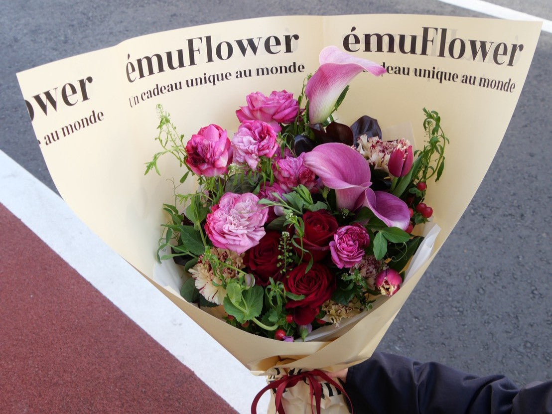 バレンタインにお花を添えて。