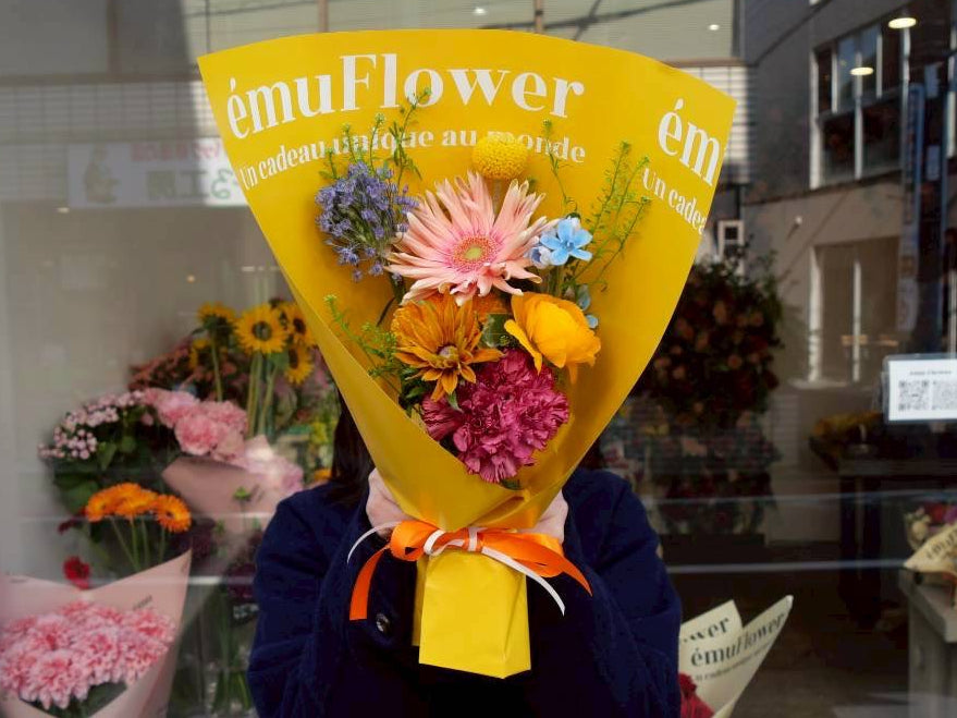 イエローPOPブーケ【各サイズM・L】