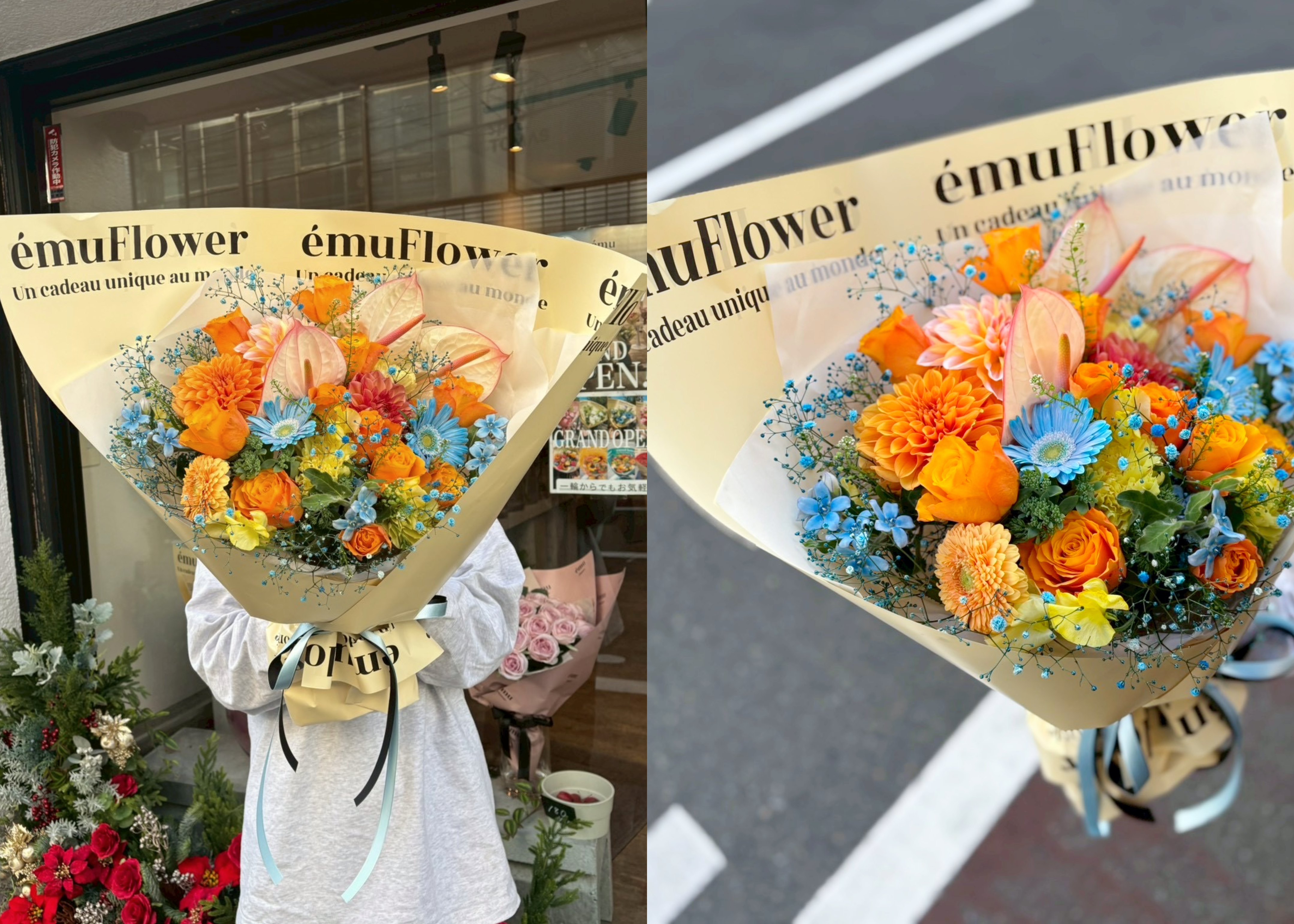 オーダーブーケ /雰囲気・ラッピングカラーの選択が可能