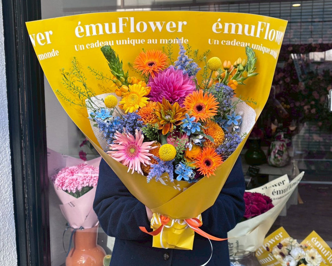 イエローPOPブーケ【XLサイズ】