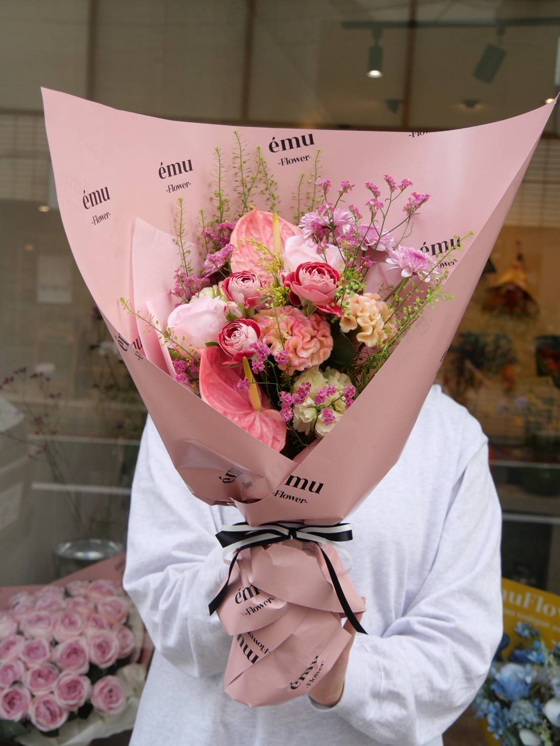 émuflowerで叶える、ピンクのブーケ