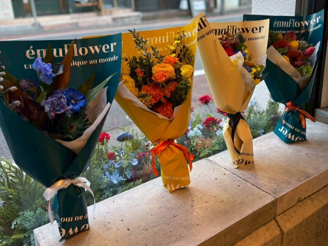 花束をもっと素敵に。自由が丘の花屋から、ラッピングカラーのご紹介
