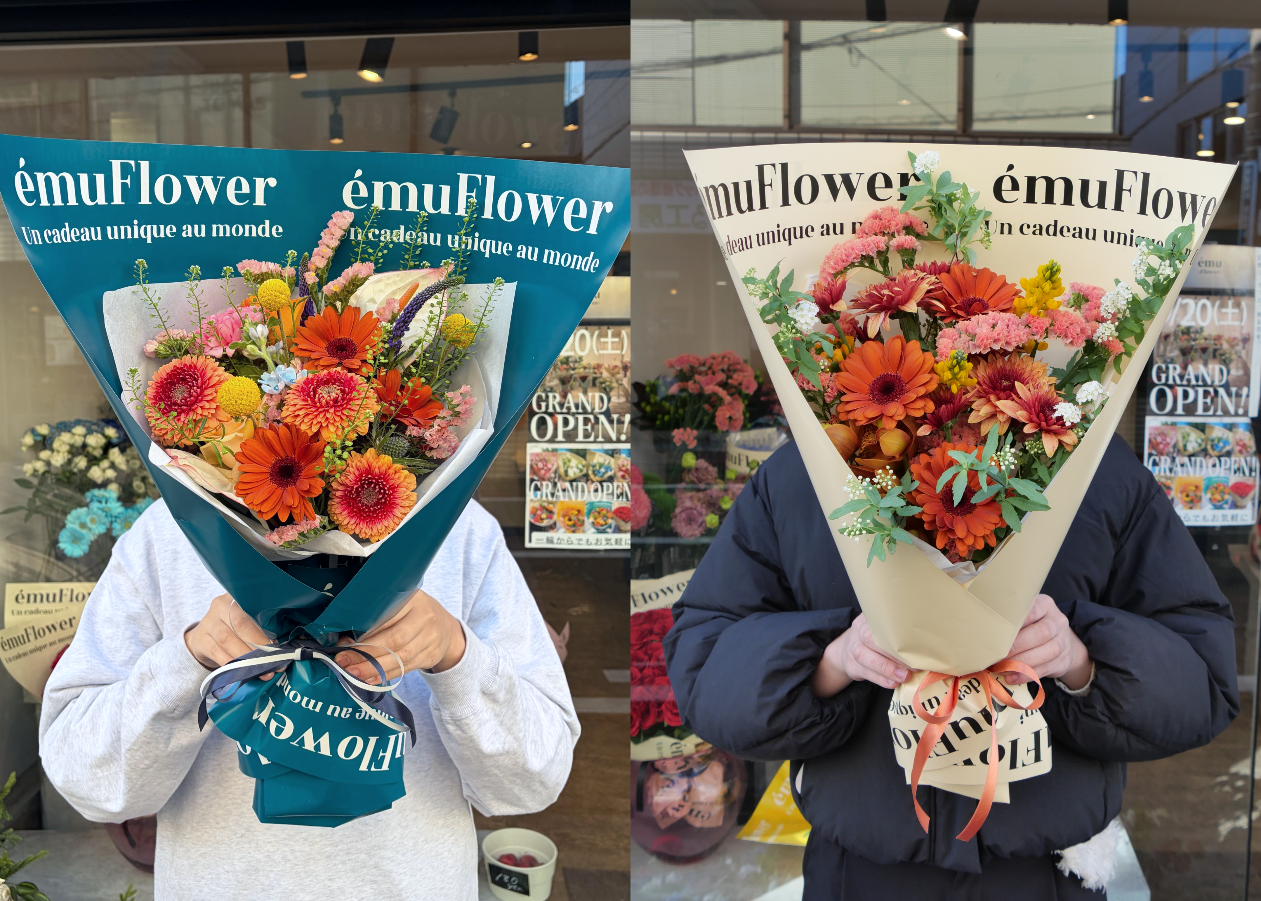 オーダーブーケ ／雰囲気・ラッピングカラーの選択が可能