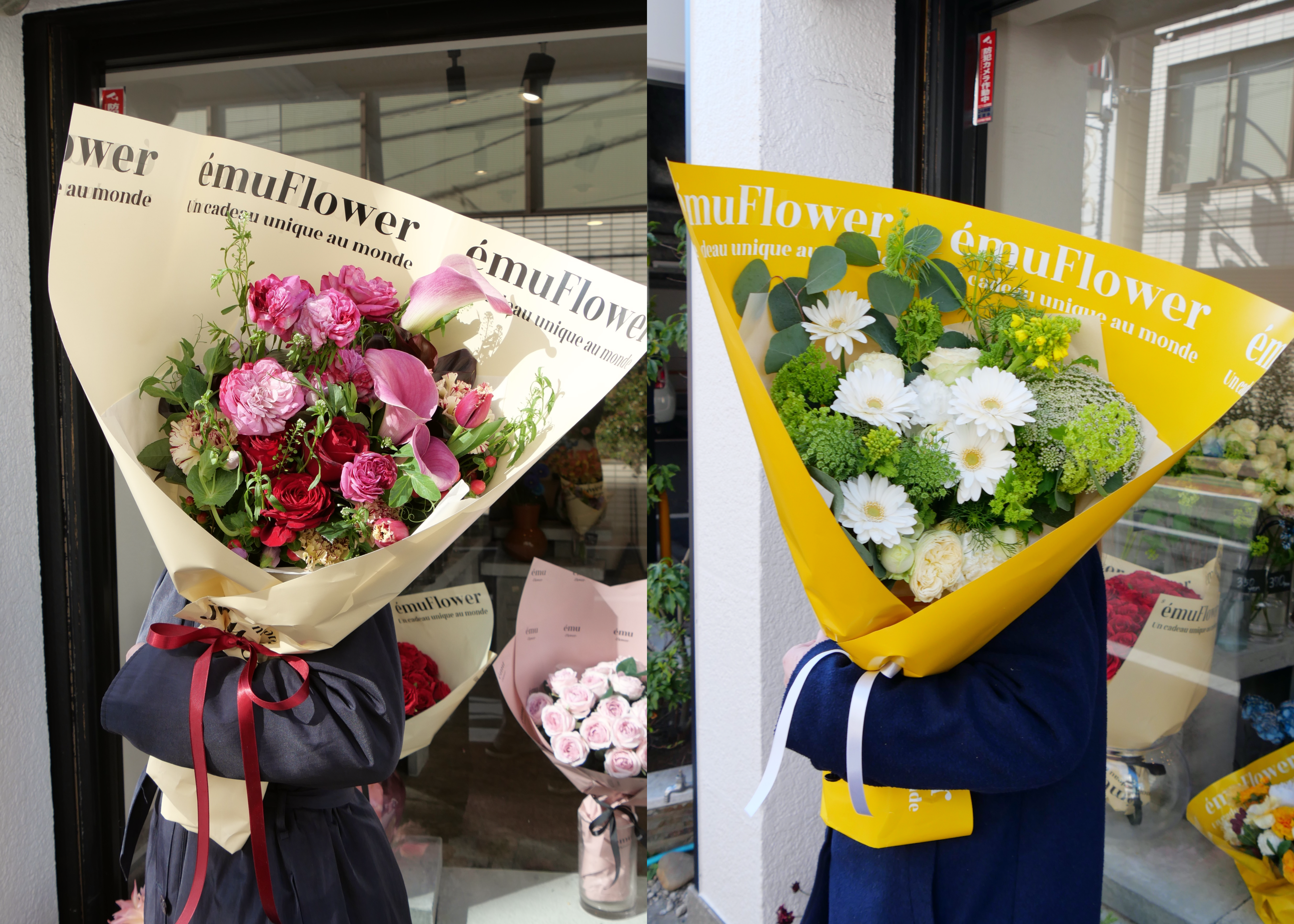 オーダーブーケ ／雰囲気・ラッピングカラーの選択が可能