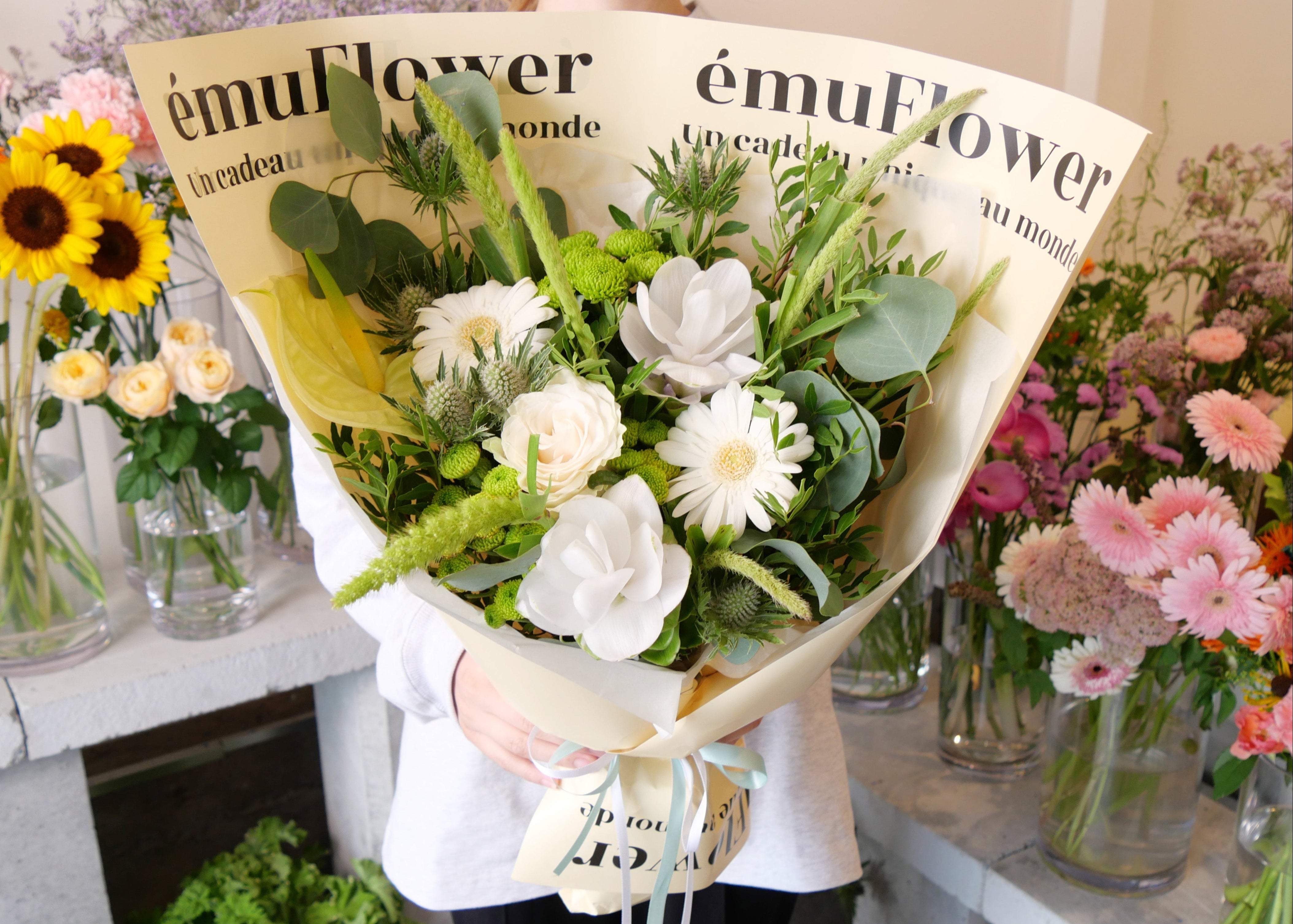 ナチュラルブーケ Lサイズ【花束】 | ému Flower (エミュフラワー)