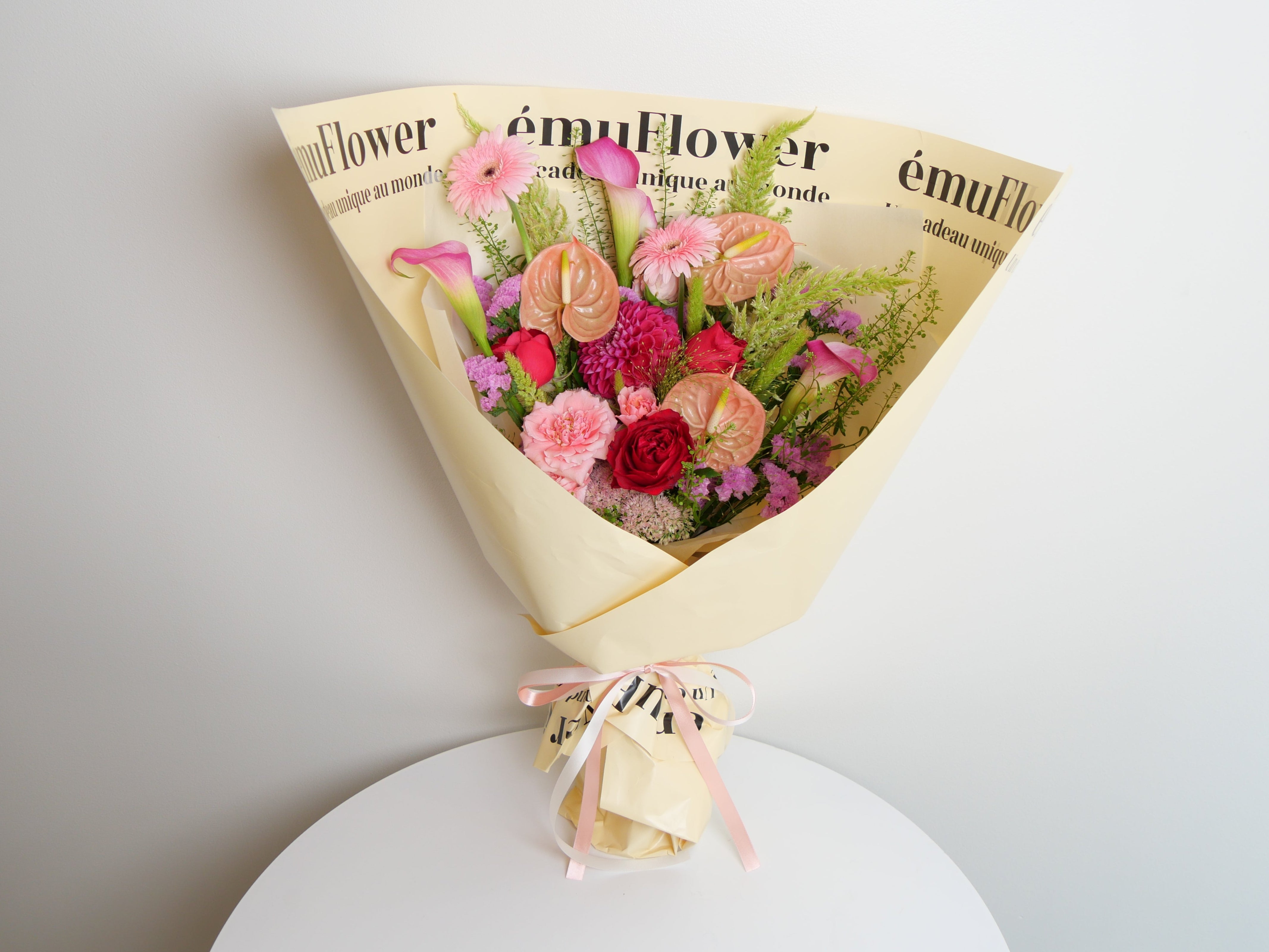 ピンクブーケ XLサイズ【花束】 | ému Flower (エミュフラワー)