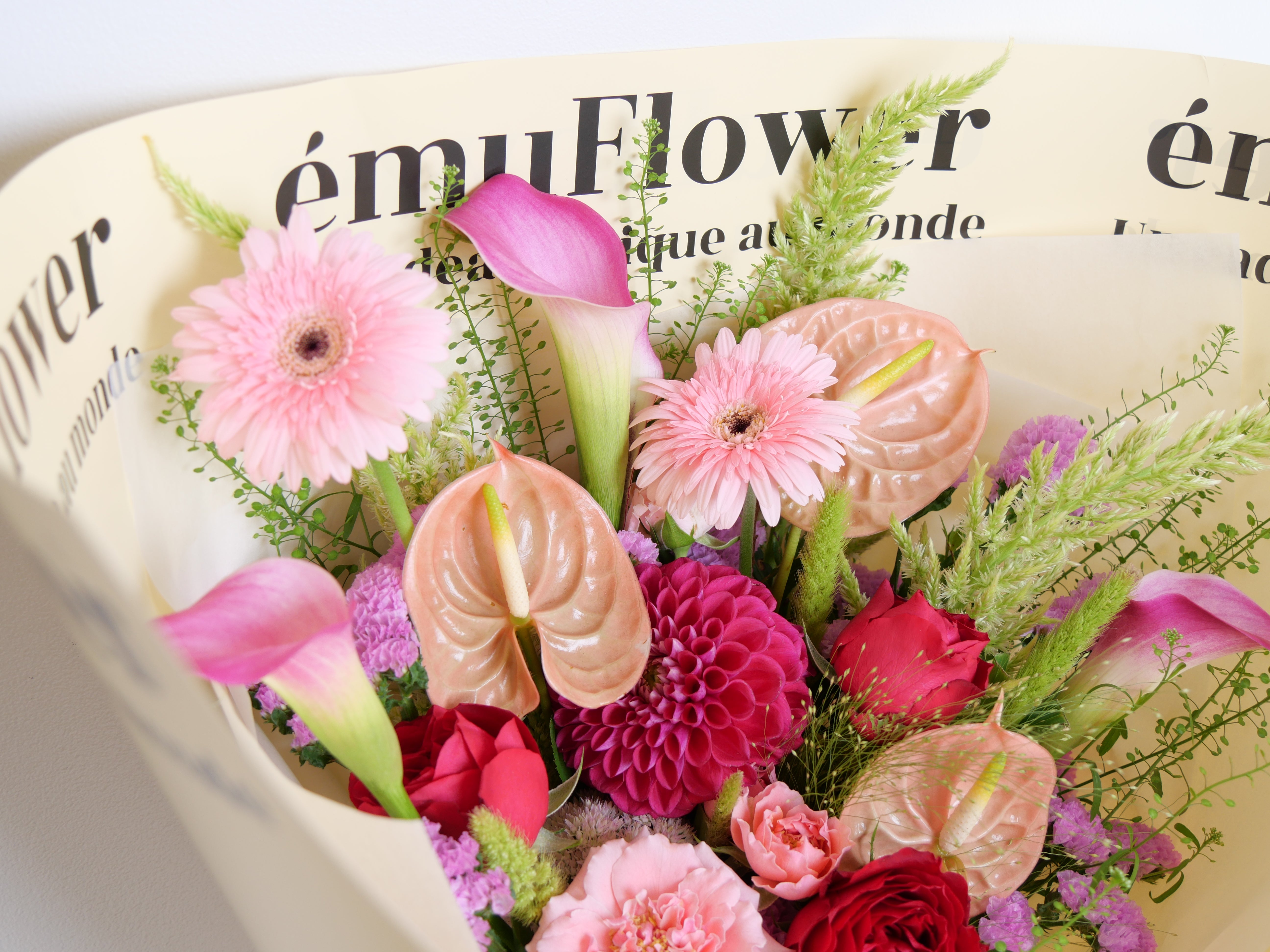 ピンクブーケ XLサイズ【花束】 | ému Flower (エミュフラワー)