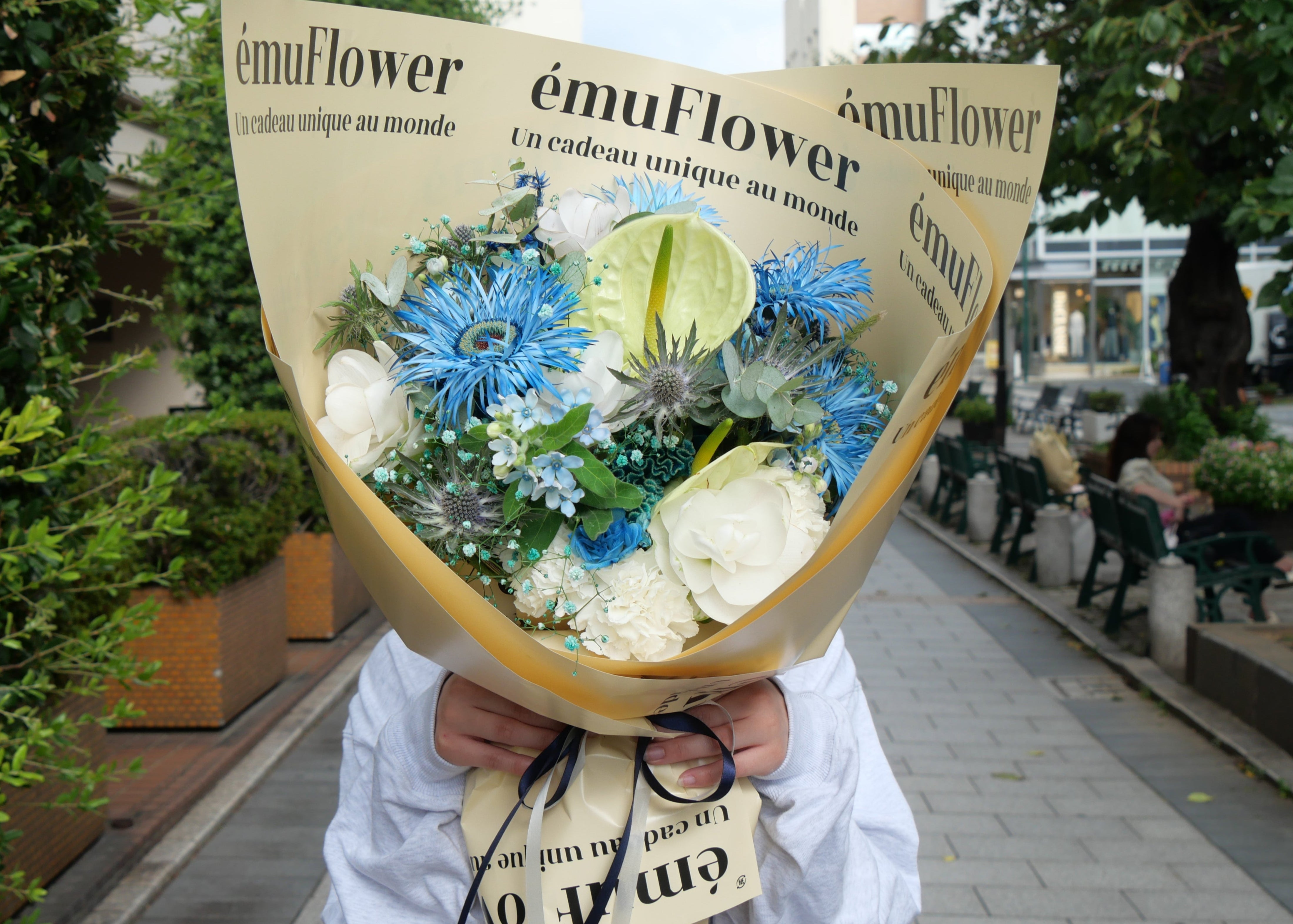 ブルーブーケ ZLサイズ【花束】 | ému Flower (エミュフラワー)