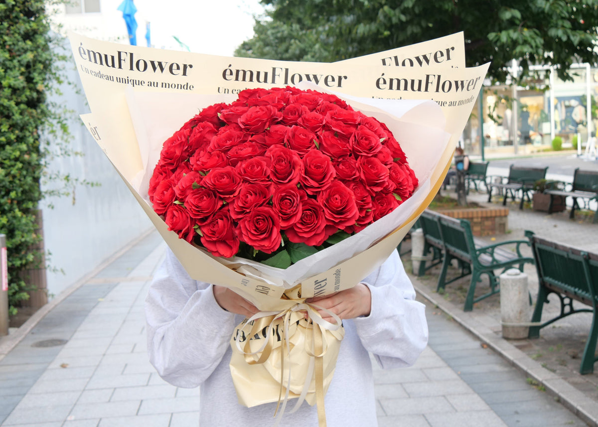 【高級バラ108本】【北海道と沖縄は配送対象外】 | ému Flower (エミュフラワー)