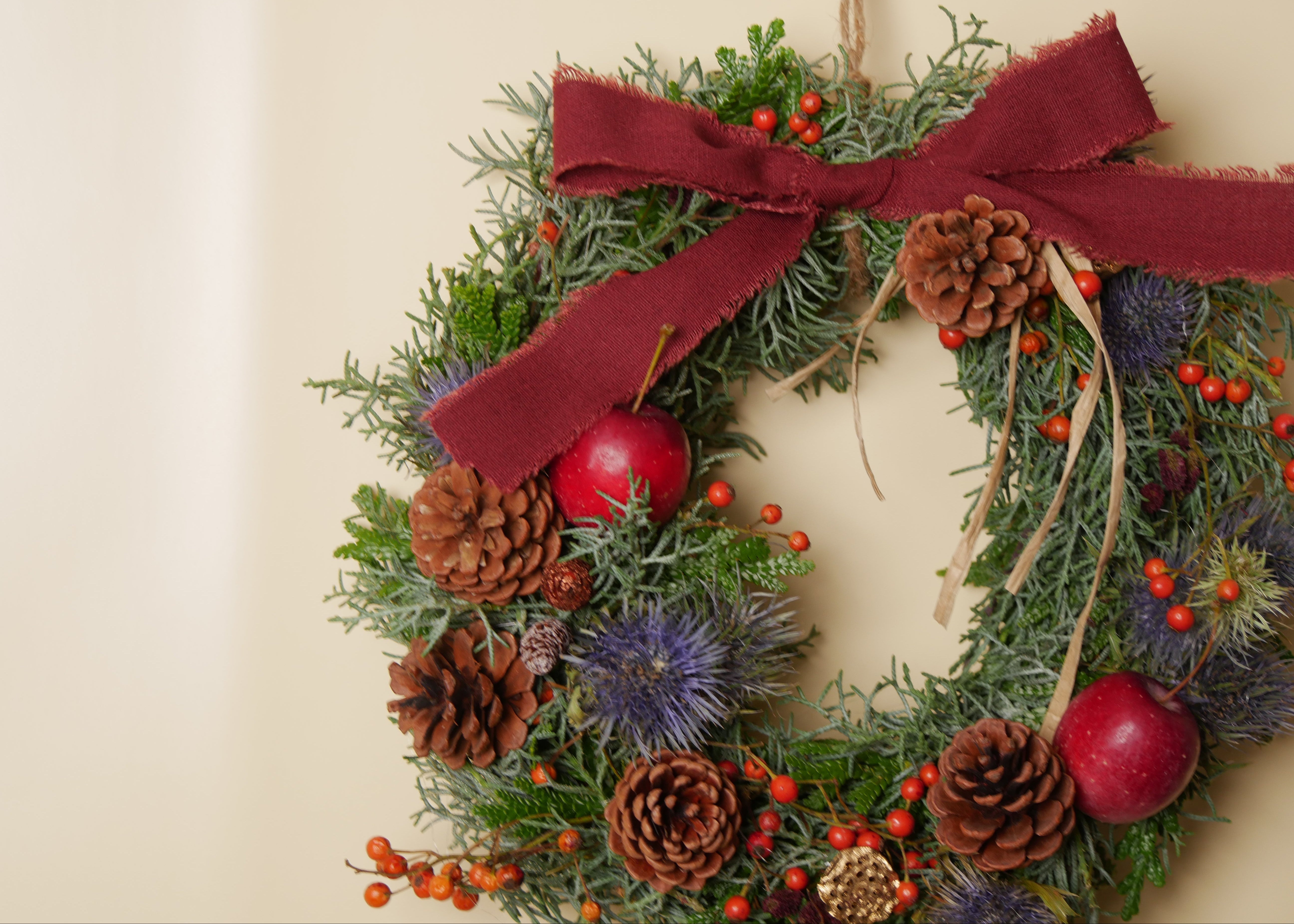 ému Flower 冬季限定リース Mサイズ　【クリスマス】