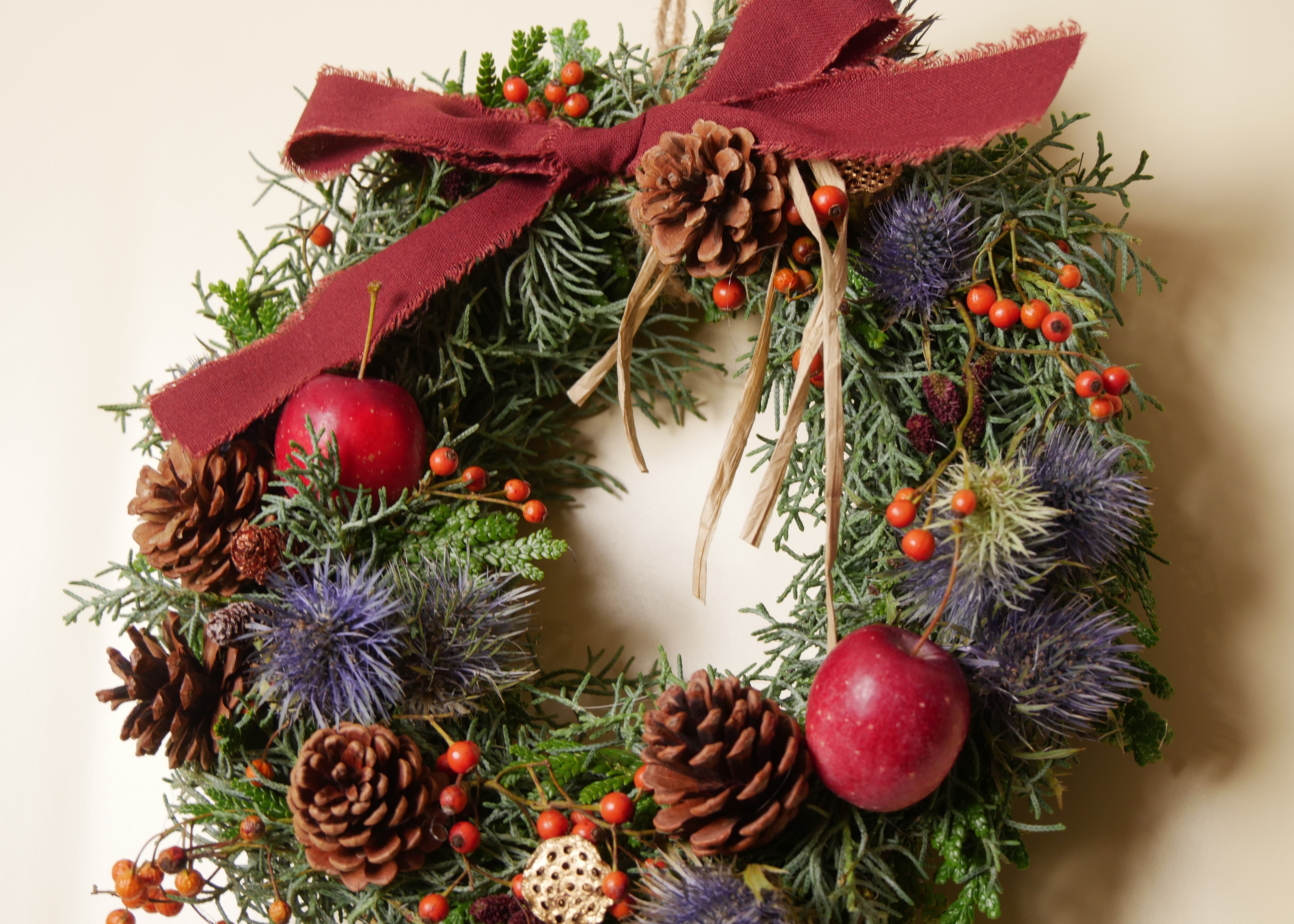 ému Flower 冬季限定リース Mサイズ　【クリスマス】