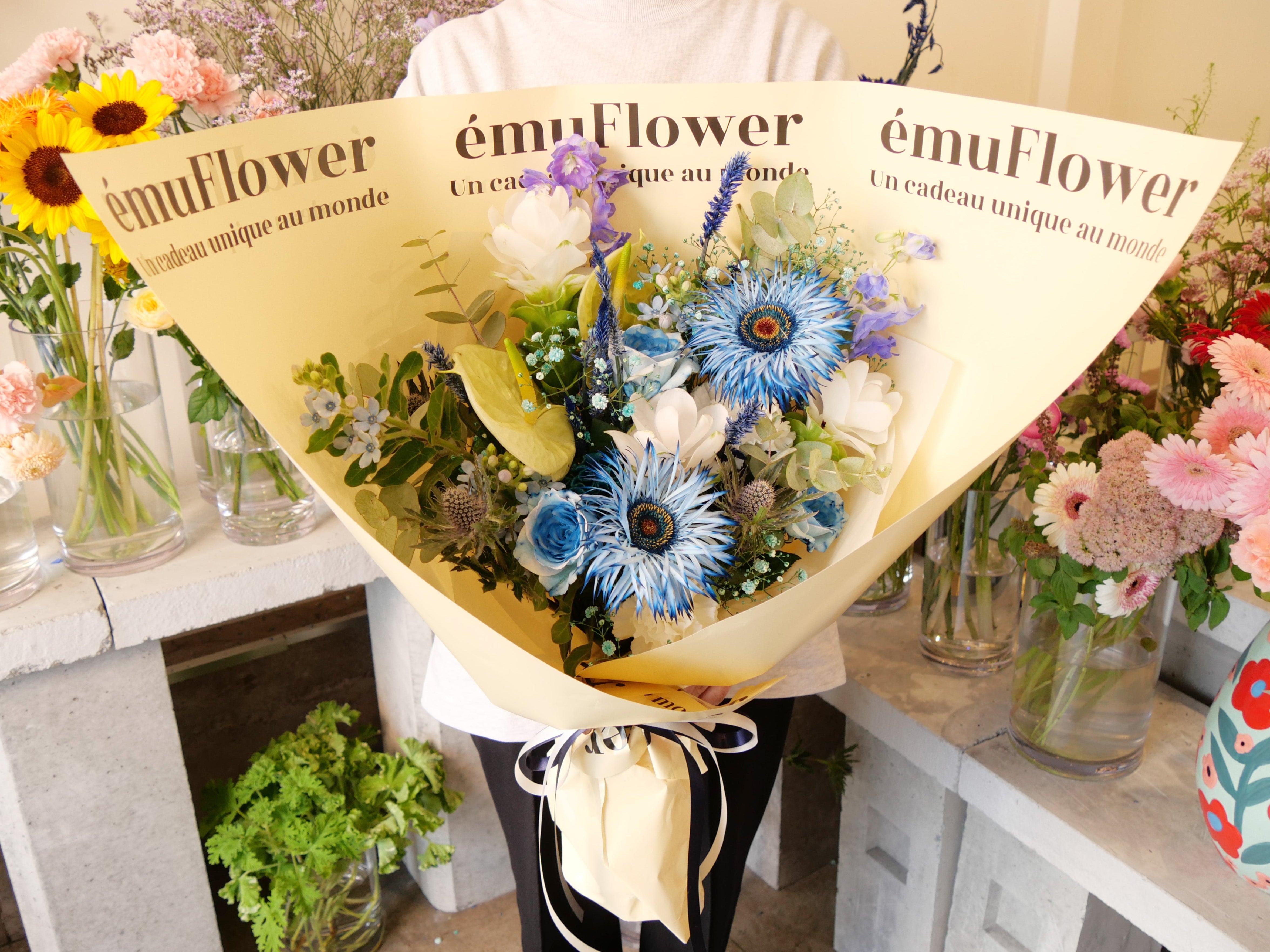 ブルーブーケ XLサイズ【花束】 | ému Flower (エミュフラワー)